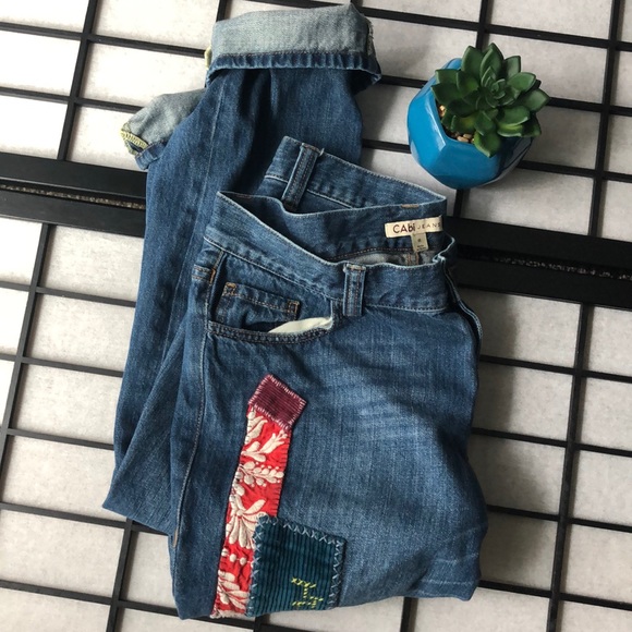 CAbi Denim - CAbi. Patchwork Boyfriend Jeans